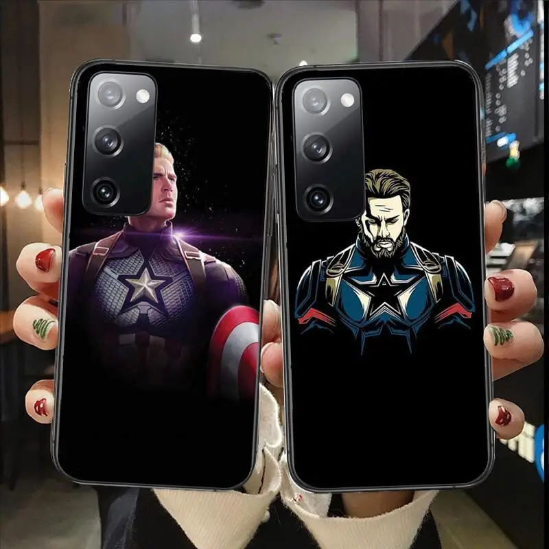 

captain america Phone case For Samsung Galaxy S30 s21 fe s20 s7 s5 s8 Plus s9 s10 s10e s21 Ultra Note 10 lite Phone cover
