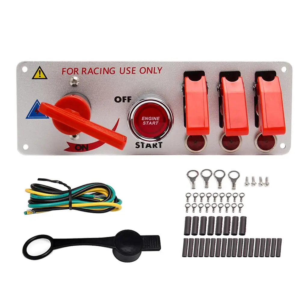 

Multi-Tujuan 12V Led Pencucuhan Suis Panel Tekan Butang Led Togol Suis