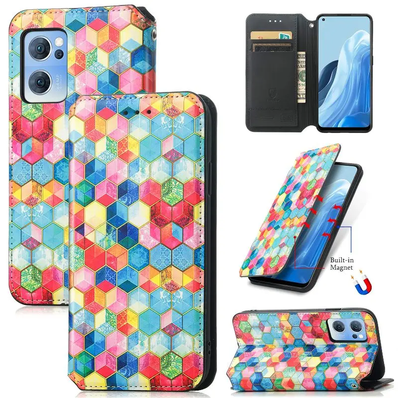 

Card Wallet Phone Case For OPPO Realme 6i 7i 8i 9 Pro C21Y C25 C12 C15 C11 C3 Narzo 50i 30A 20A 10A Magnetic Holder Flip Cover