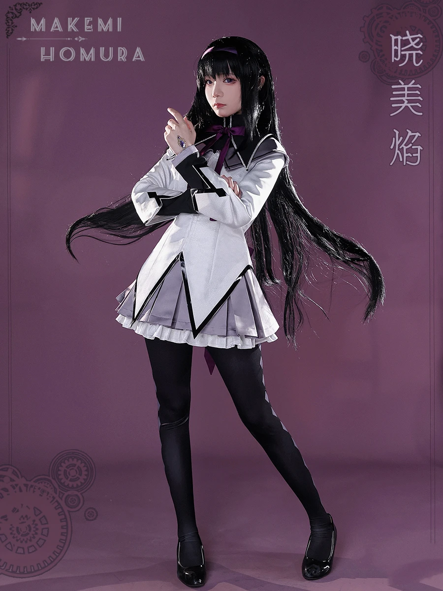 

Аниме Puella Magi Madoka Magica Akemi Homura милая Лолита Школьная форма Косплей Костюм Хэллоуин Карнавал женщины 2022 Новинка