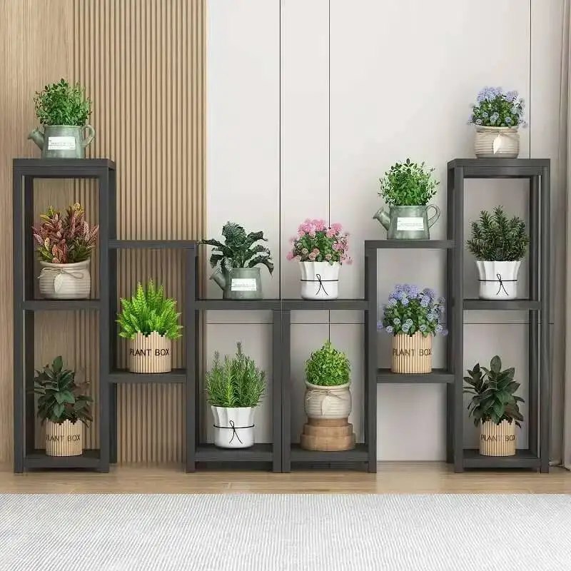 Фото Современная эстетичная полка-стеллаж для растений Plantenrek: для дома, балкона, гостиной. Легкий люкс, органайзер для цветов и растений. Мебель для дома. №5