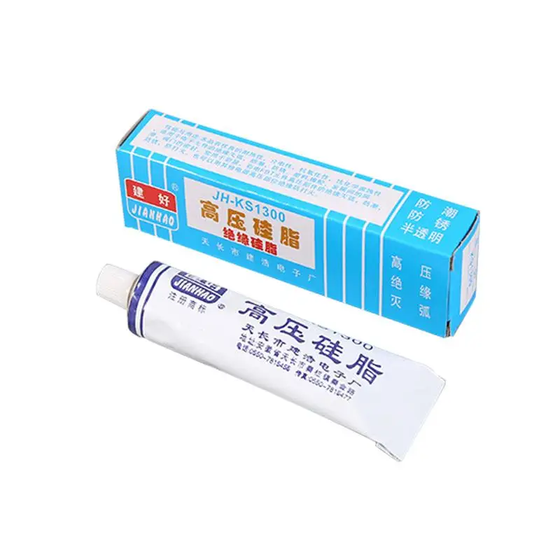 

High Voltage Silicon Grease Insulation Rust Moistureproof Translucent Non-Curing For TV FBT Component High Pressure Parts
