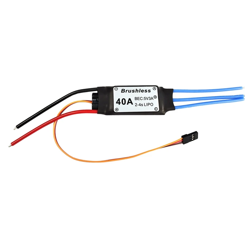 

40A ESC 2-4S Бесщеточный Регулятор скорости ESC 5 В/3A BEC для F450 450 мм S500 ZD550 прочный Квадрокоптер