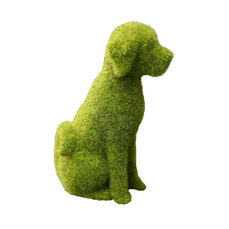 

Забавный щенок, имитация флокирования, щенок, рукоделие, украшение для дома, двор, трава, семейная садовая лужайка, статуя собаки, туалет, соб...