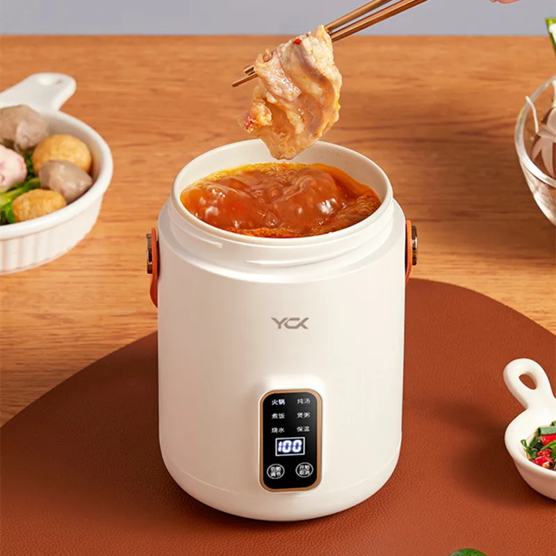

Mini Portable Electric Boiling Pot Porridge Rice Soup Small Electric Pot Student Pot Multi-functional One Electric Hot Pot