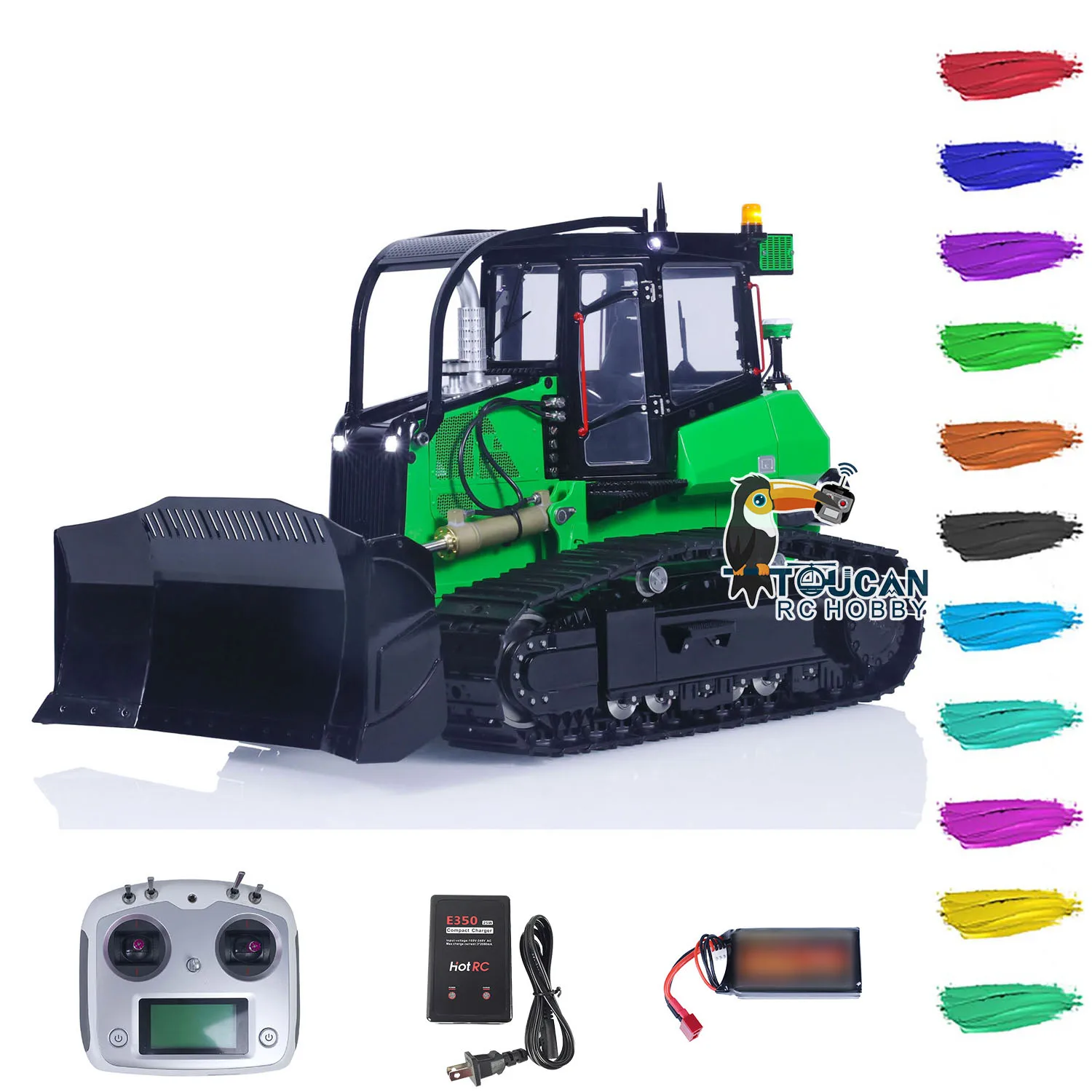 Игрушки LESU Aoue 850K 1/14 RC гидравлический бульдозер для металла TOUCAN HOBBY DIY окрашенные