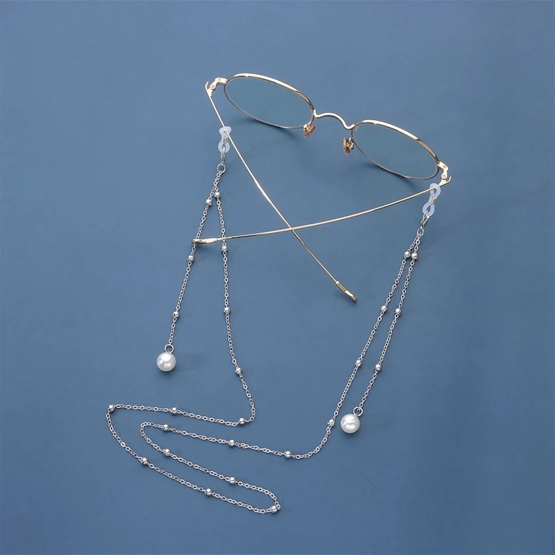 

Цепочка цепочка для очков женская с имитацией жемчуга и бисером