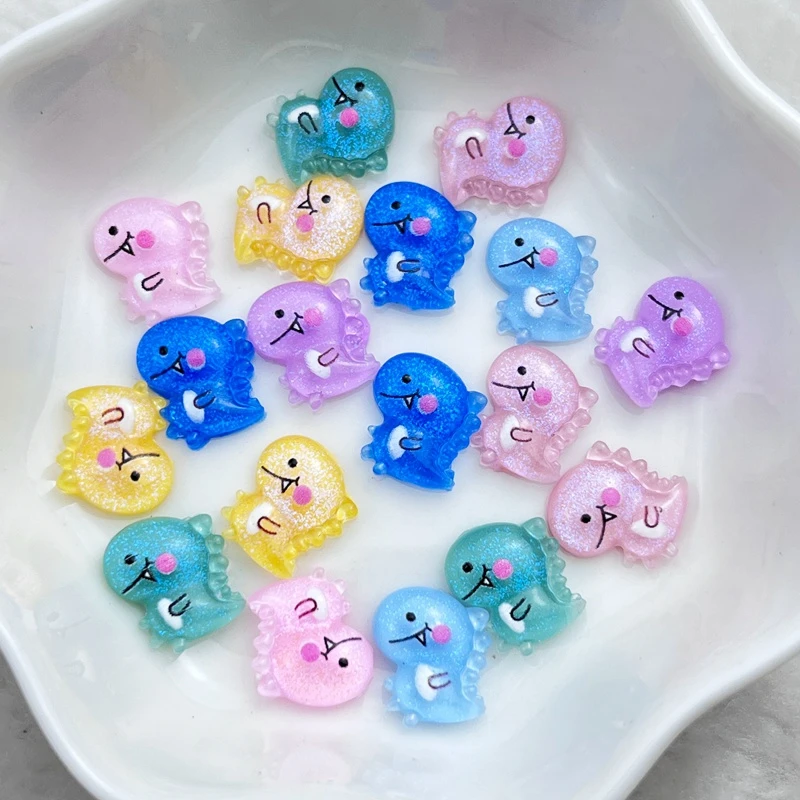 50 шт. новый милый мини-орнамент из искусственной смолы 9*10 мм с плоским основанием