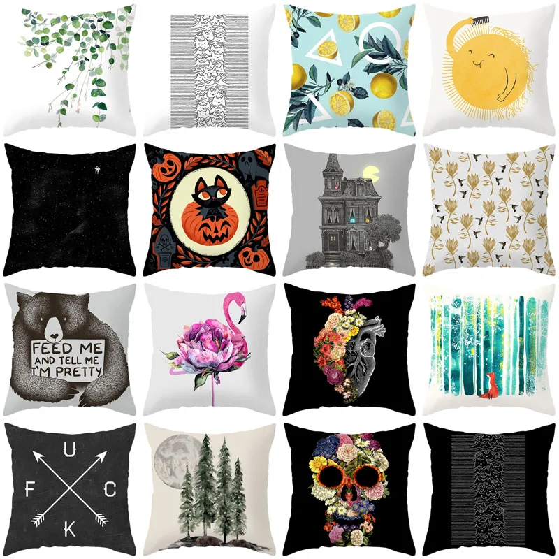 

ZHENHE Creative Fashion Bohemia Pillow Case Home Decoration Cushion Cover Bedroom Sofa Decor Pillow Cover 18x18 Inch（45x45cm）