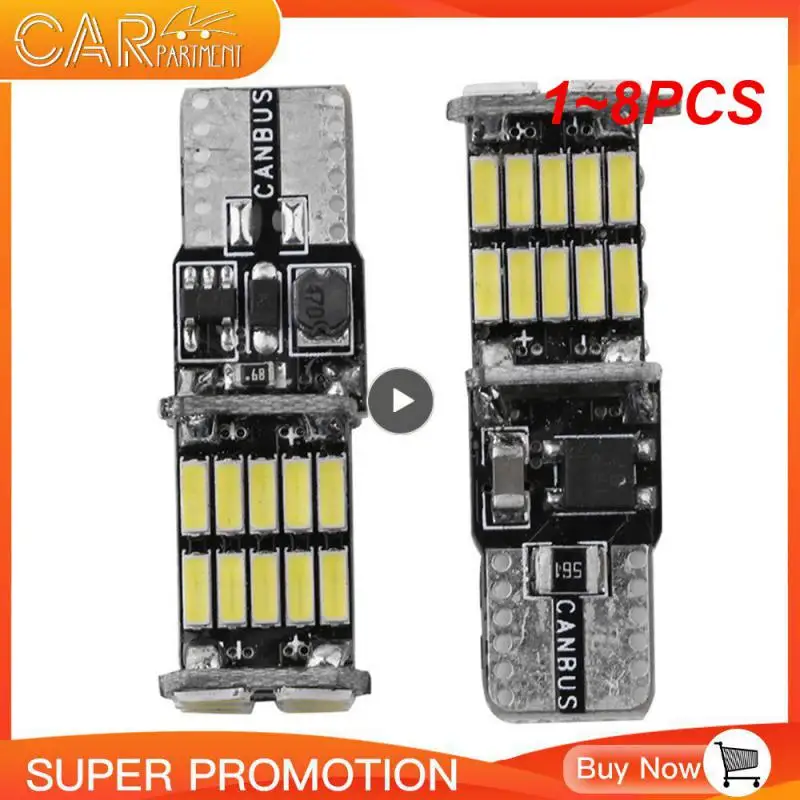 

1-8 шт., сигнальная лампа, 4014 лм, T10, W5W