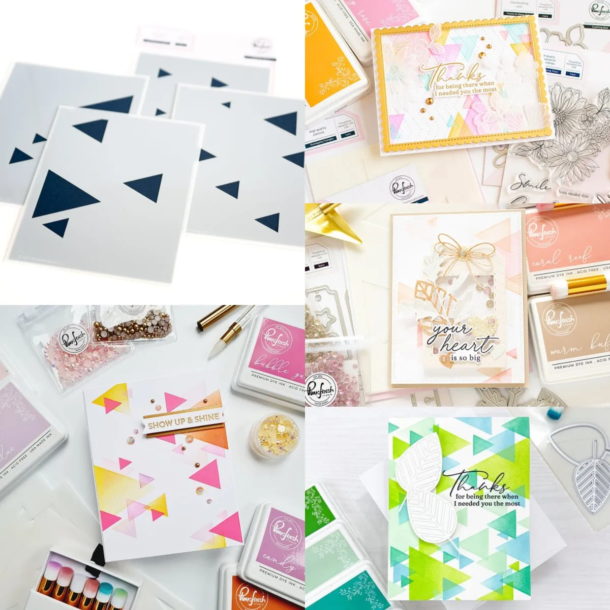 

OVERLAPPING TRIANGLES 2023 New Handicraft Stencil Scrapbook Diary Decoration Embossing draw Template Diy Greeting