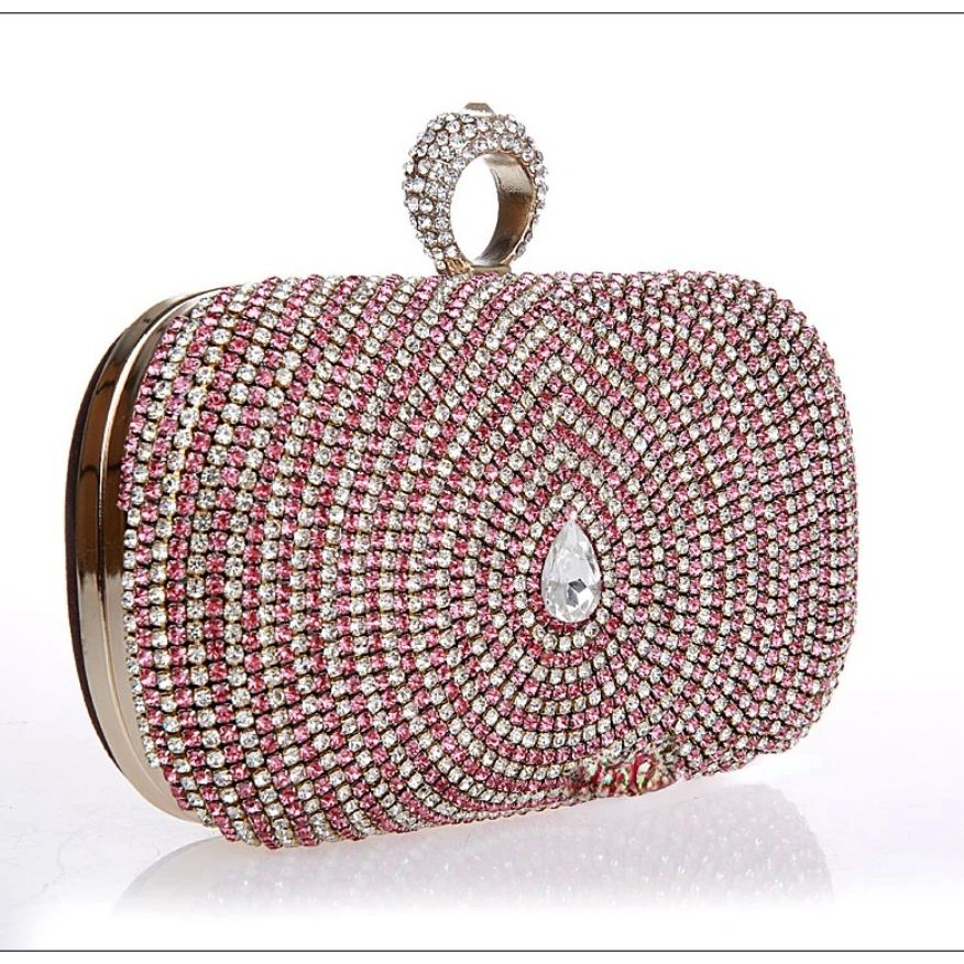 ROENICK женские сверкающие стразы вечерние сумки с кольцом для свадебной вечеринки