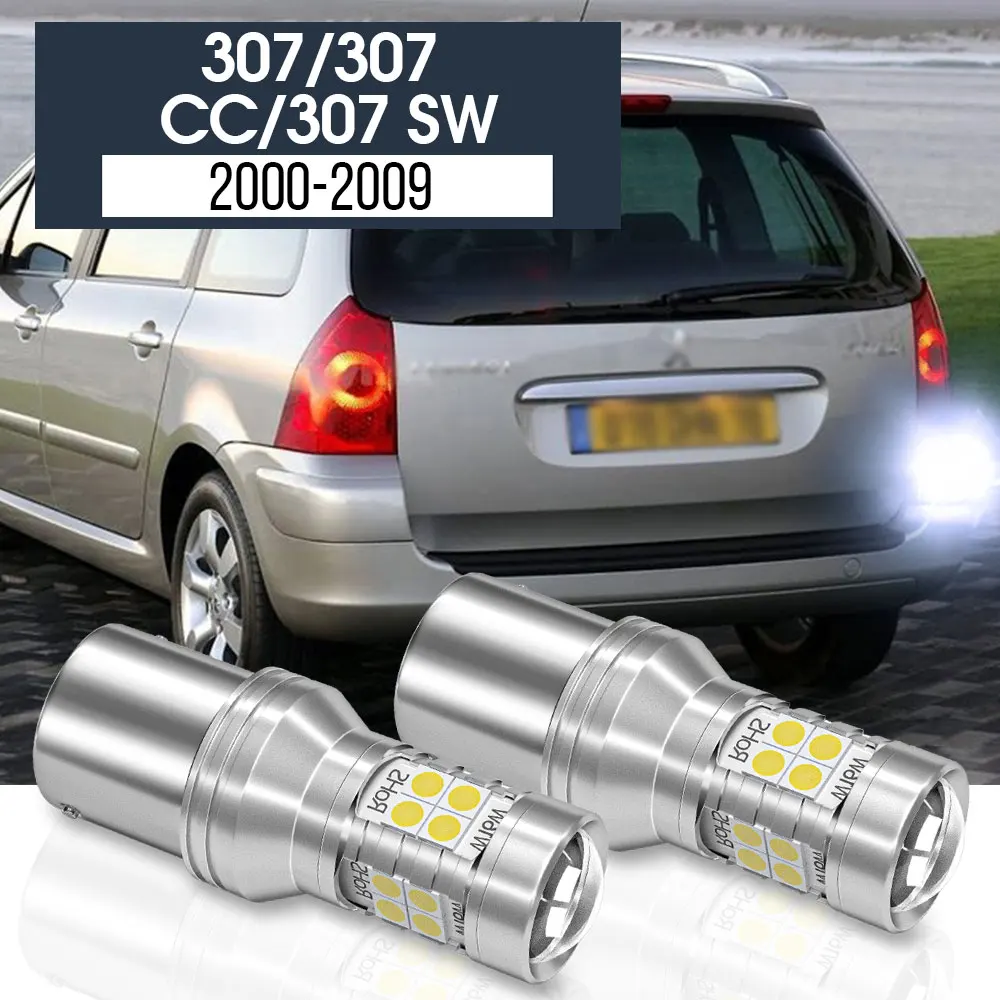 

2pcs LED Backup Light Reverse Lamp Blub Canbus Accessories For Peugeot 307 CC SW 2000-2009 2002 2003 2004 2005 2006 2007 2008