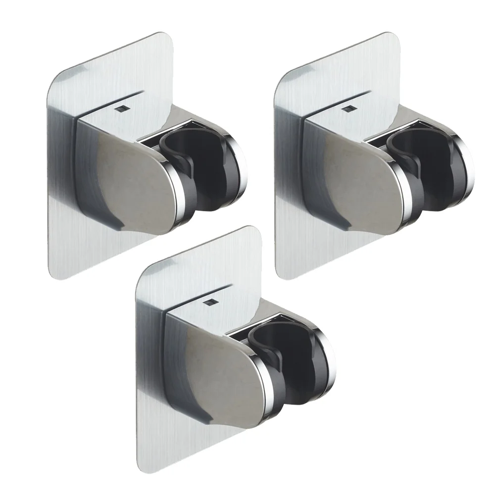 

3 Pcs Rail Holder Holder Suction Adjustable Adhesive Shower Nozzle Base Holder