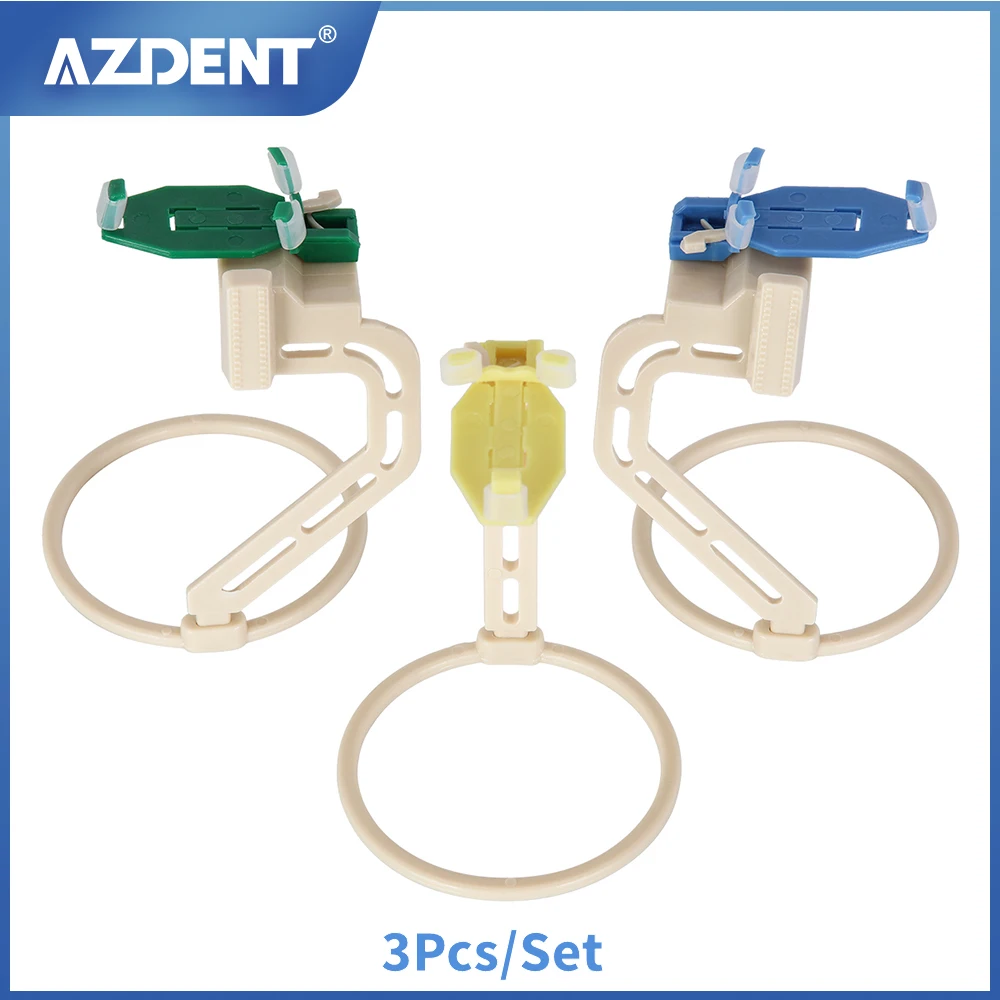 Dental X-Ray Sensor Positioner Holder Dental Lab Digital X-Ray Film Locator Dentist Portable Plastic Positioning Tool 3Pcs/Set