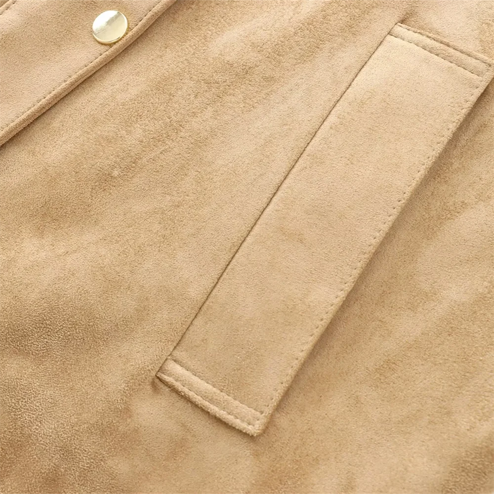 Куртка женская повседневная с длинным рукавом и высоким воротником