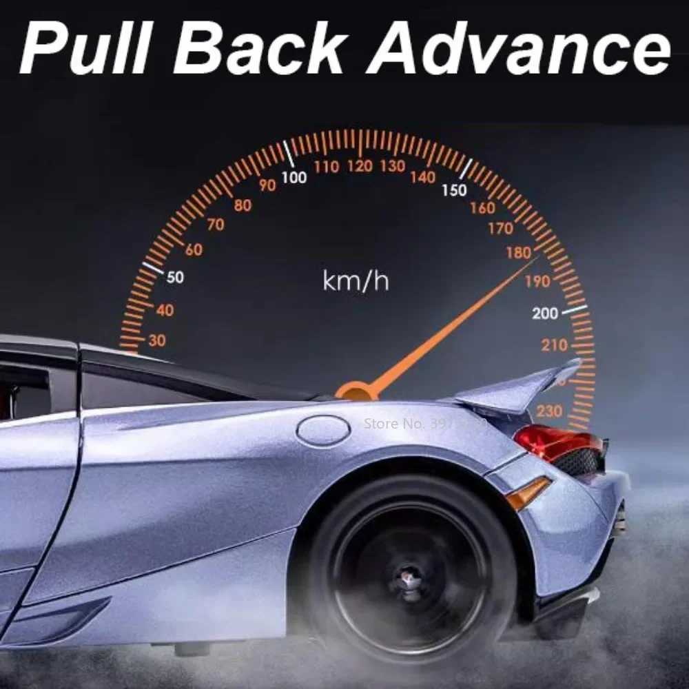 1:32 сплав MCL 720S игрушки миниатюрные автомобили литые под давлением модели звук