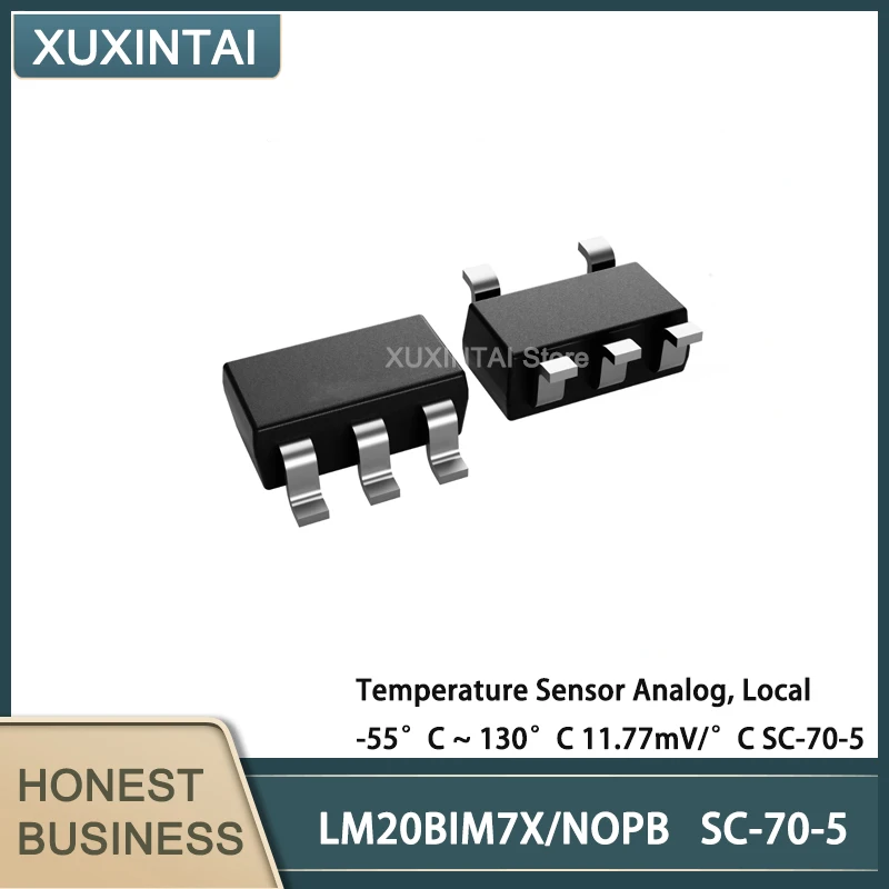 

20 шт./лот LM20BIM7X/NOPB LM20BIM7 аналоговый датчик температуры, местный-55 °C ~ 130 °C 11.77 мВ/°C