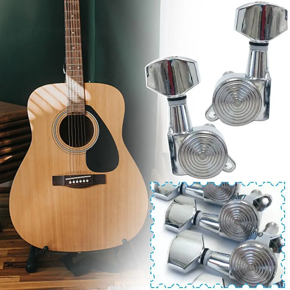

6Pcs/set Vintage Guitar Bass Guitar Tuning Pegs Tuner Electric Guitar Strings Button Tuning Pegs Keys Machine Heads Guitar Parts