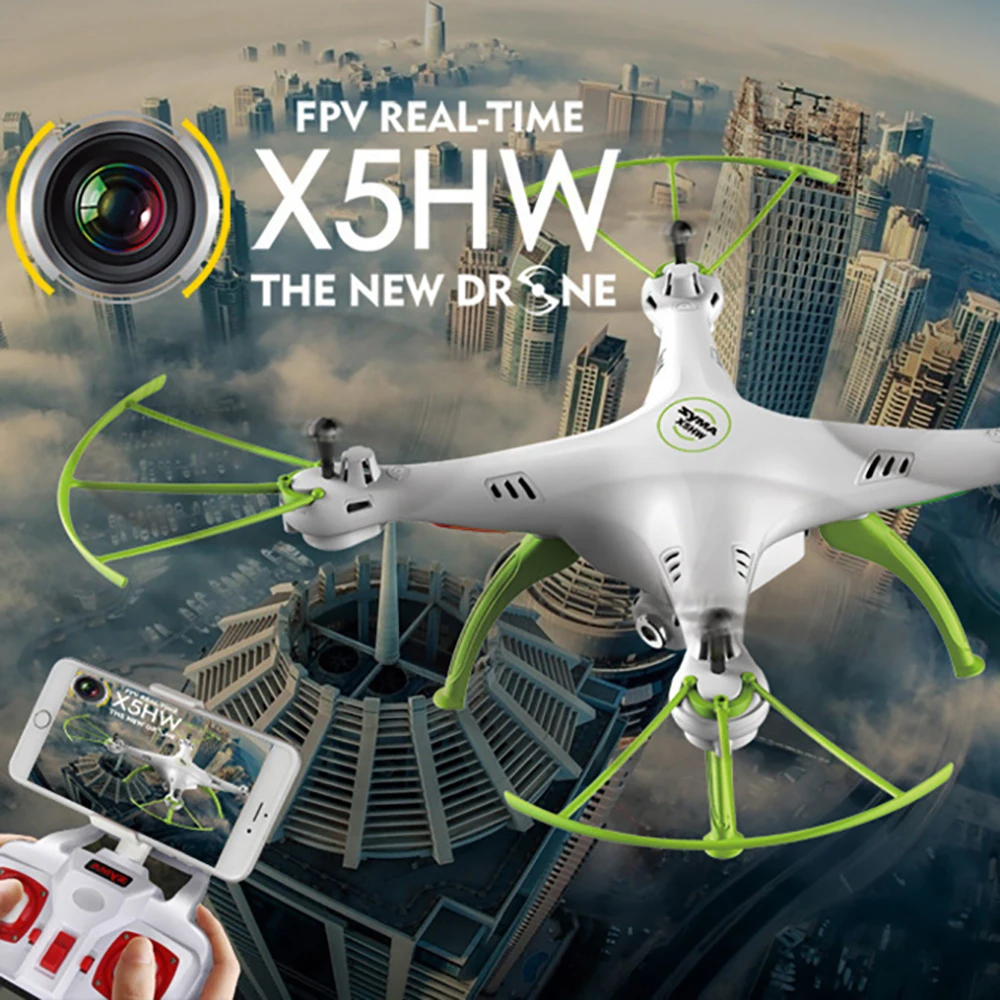 

SYMA X5HW Quadcopter Helicopter Airplane Wifi FPV 2.4GH 0.3MP Drone RC Drone Gift