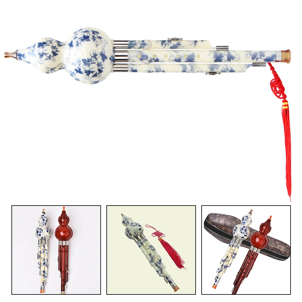

B-flat Key Cucurbit Flute Ethnic Musical Instrument Chinese Traditional Instrument