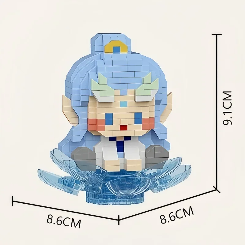 Nezha Ao Bing Micro Mini Building Blocks Toy — сидячая поза в виде лотоса милый и живой детский