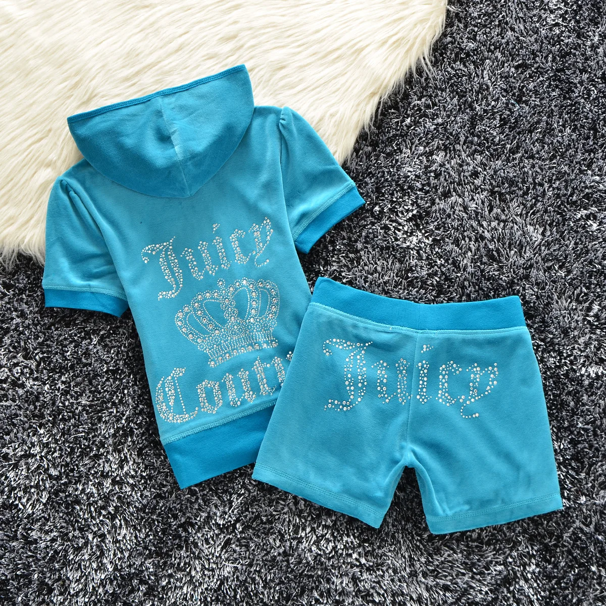 

Women's Velvet Tracksuit Set 2 Pieces Hooded Pants Women's S-XL Set 2022