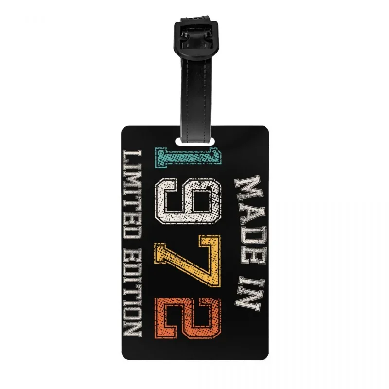 

Бирка для багажа, сделано в 1972 году, 48 дней рождения