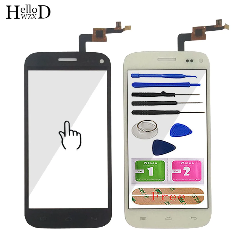

4.7'' Mobile Front Touch Glass For Wiko Darkmoon Touch Screen Glass Digitizer Panel Touchscreen Lens Sensor Tools Adhesive