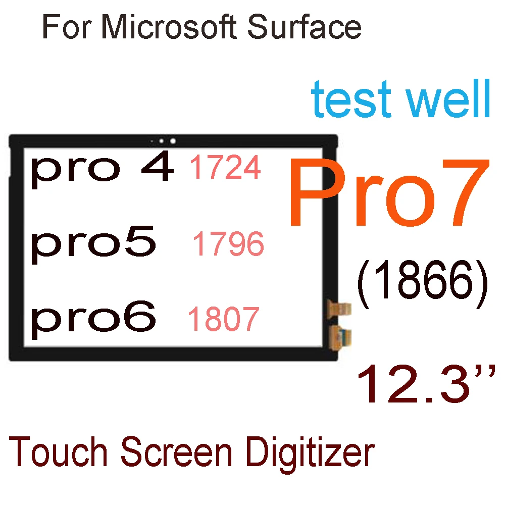 12 3 ''дигитайзер PRO5 PRO6 для Microsoft Surface Pro 4 1724 5 1796 6 1807 Pro7 сенсорный экран