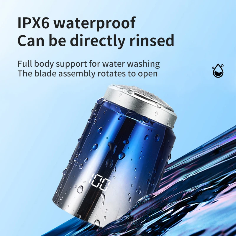 Электробритва для мытья воды Type-c зарядка портативный дорожный автомобиль мини