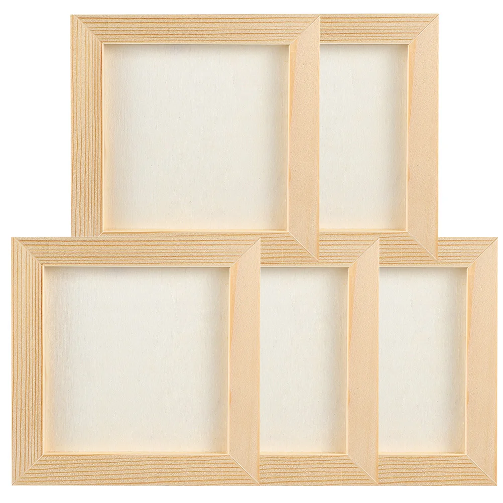 Мини-глиняная фоторамка для фотографий детские поделки деревянная коробка