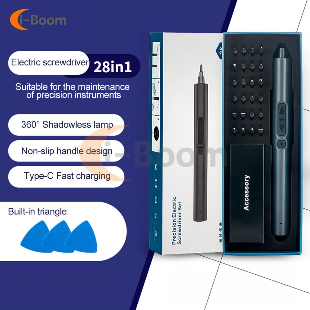 

28 в 1 электрическая отвертка с несколькими насадками, портативный беспроводной набор отверток, USB зарядка, прецизионный инструмент, инструмент для ремонта