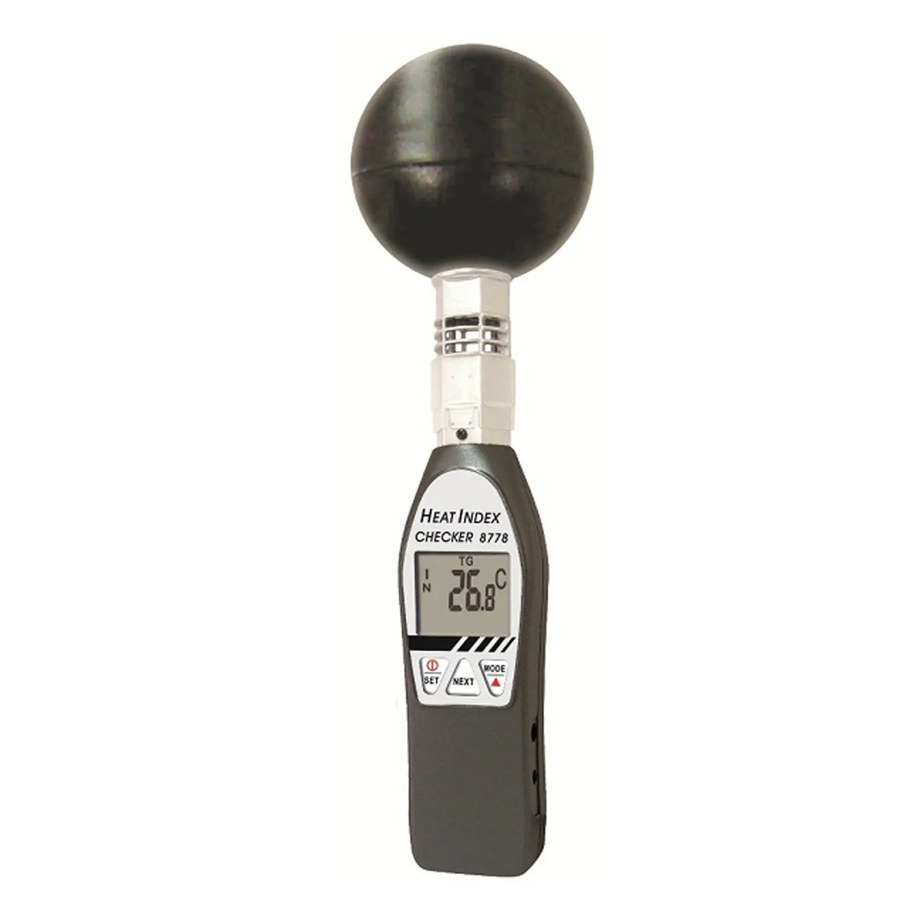 

AZ8778 Portable Wet Bulb Globe Temperature WBGT Heat Stress Monitor with 75 mm Black Ball WBGT Monitor