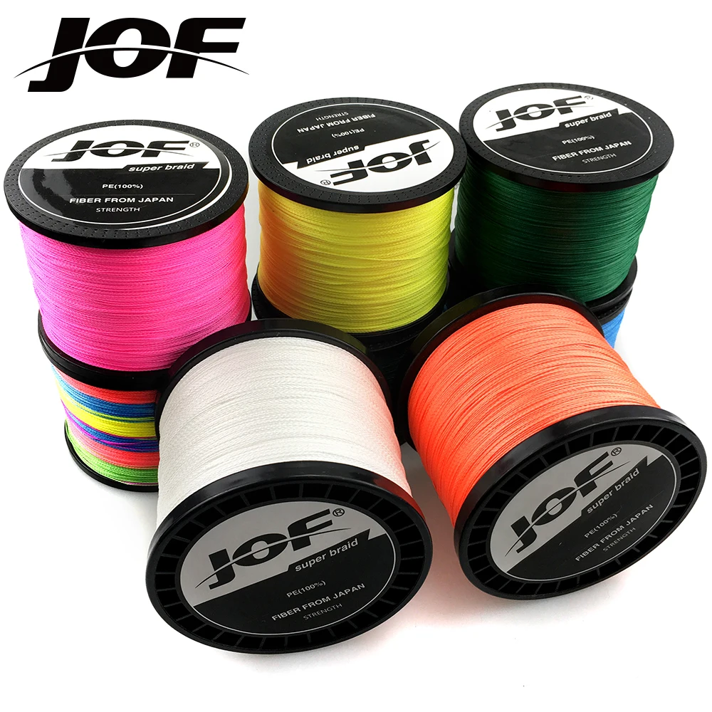 

JOF Multifilament Material pe Line Carp Fishing Accessories 100M Braided Fishing Line 4 Strands Multicolour PE Braided Wire