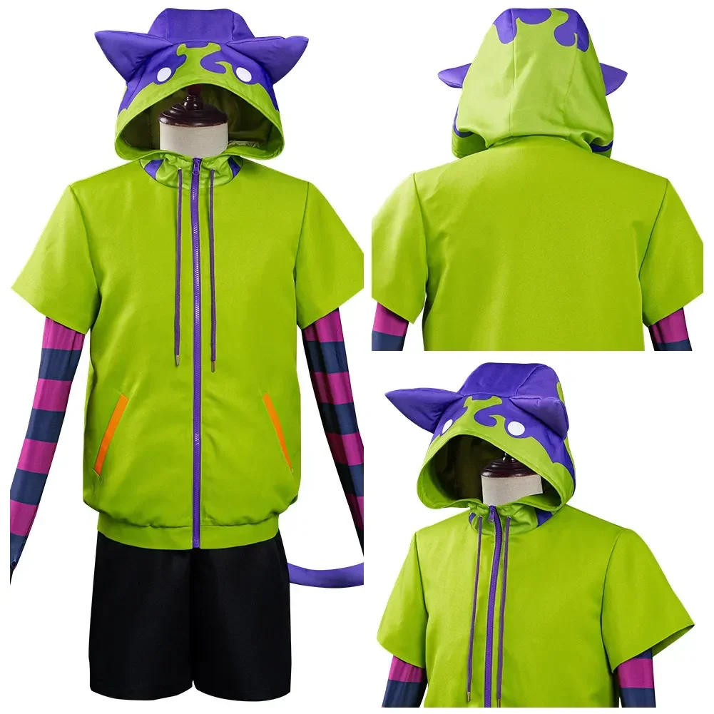 SK8 Miya Толстовки Костюм The Infinity SK 8 Костюмы для косплея Chinen Куртка Хвост Перчатки