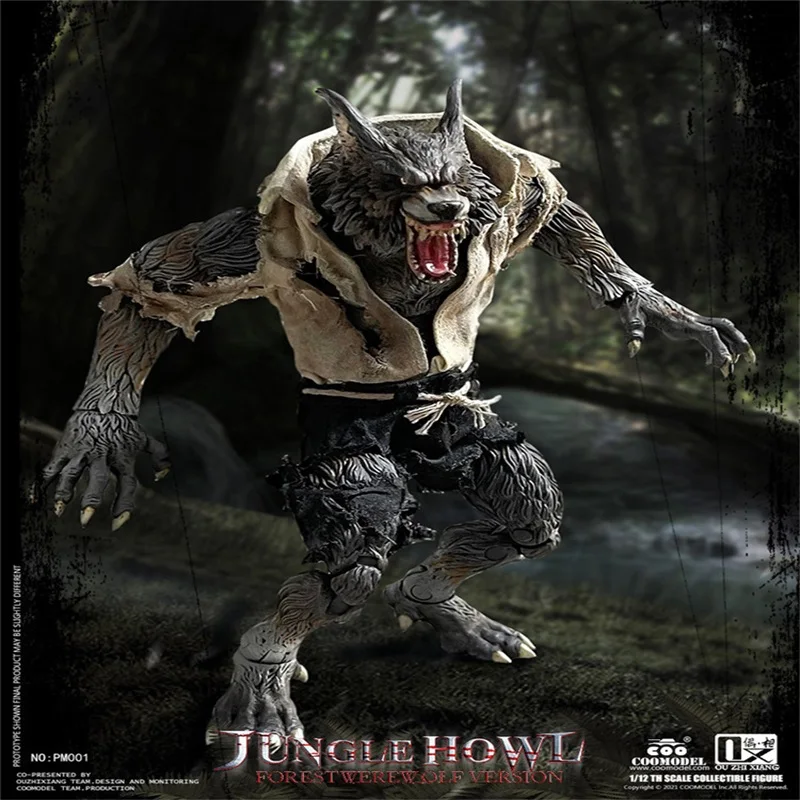 Фото Экшн-фигурки COOMODEL X OUZHIXIANG 1/12 Snowfield Monster, окрашенные кровью, Белый Волк PM003/4, модель 6 дюймов №2