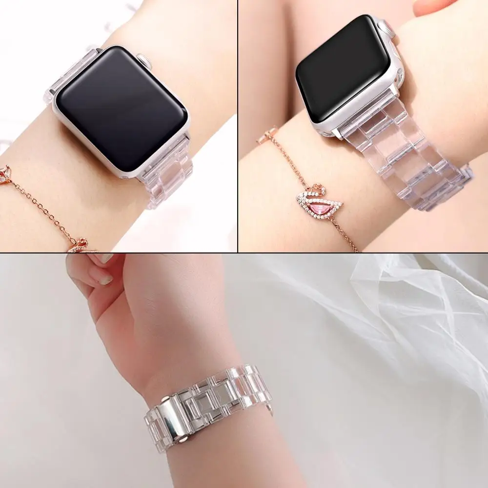 Lightweight Resin Strap For Xiaomi Huami Amazfit Bip S U Pro Lite Transparent Belts Band For Amazfit GTS 2E 2 Mini 20MM Correa