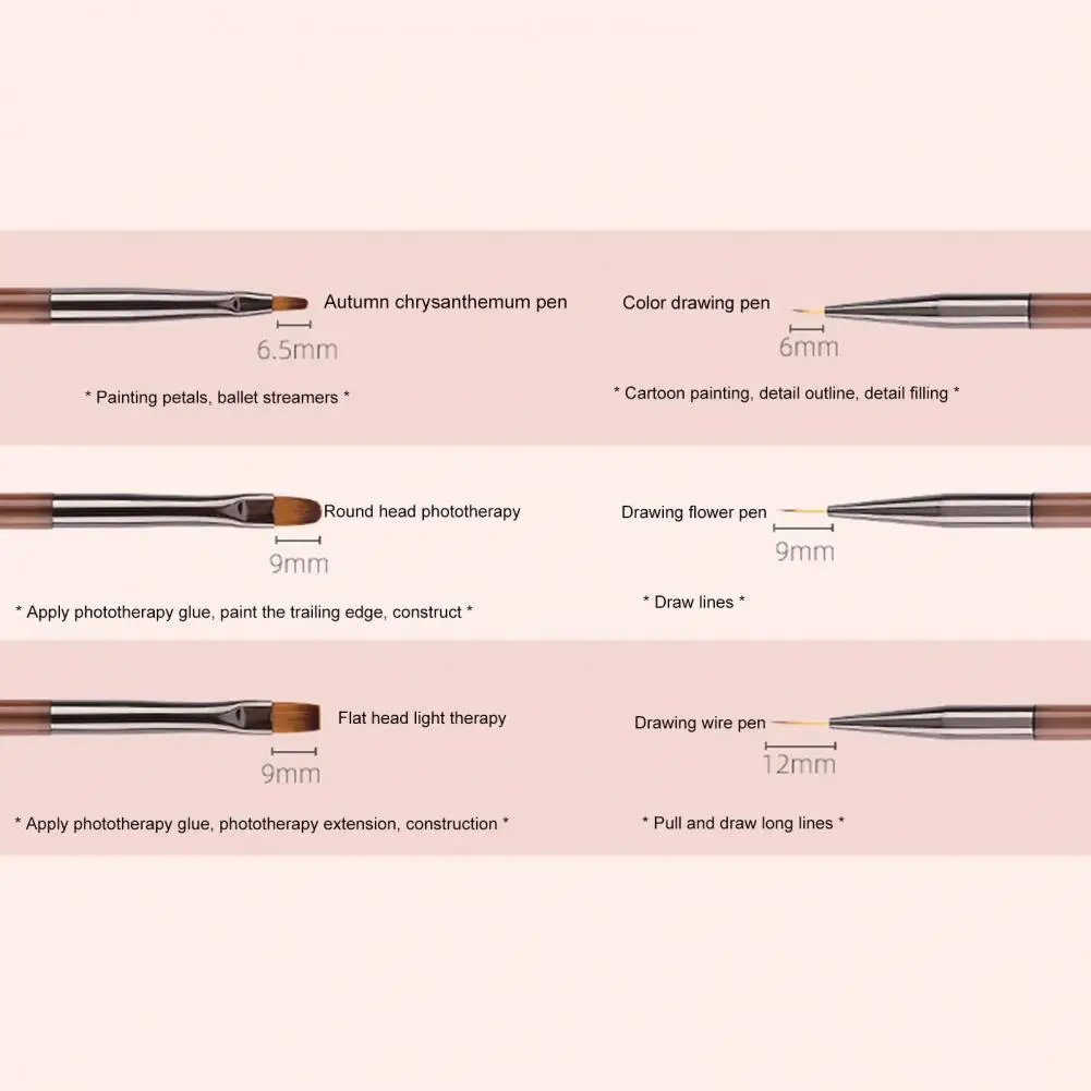 Ручка для вытягивания ногтей полезный гибкий маникюрный карандаш нейл-арта