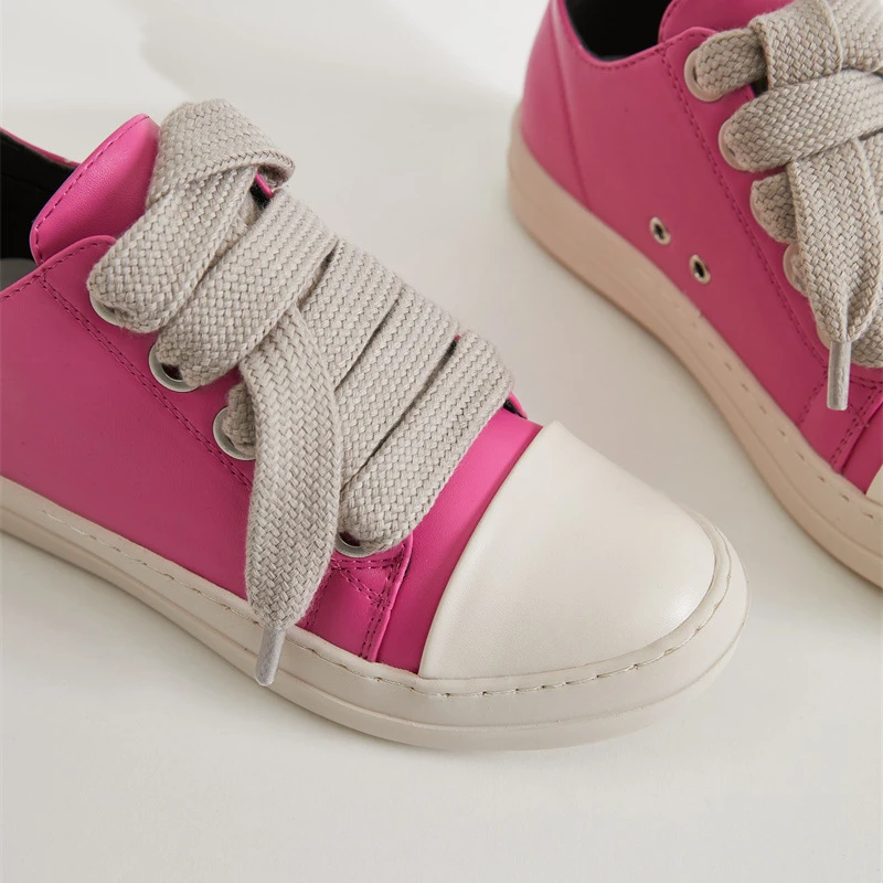 Женская обувь роскошные модные туфли на шнуровке толстой подошве конфетных