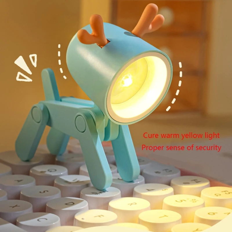 

Mini LED Night Light Wireless Cute Cartoon Animal Lamp Phone Holder Battery Operated Great for Bedroom Bathroom Nursery