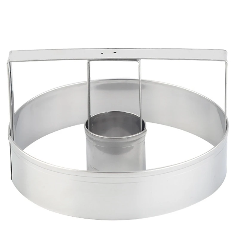 

Stainless Steel Round Biscuit Mold, Press One-Piece Molding, Cookie Cutter Mold, DIY Baking Tools 5Pack