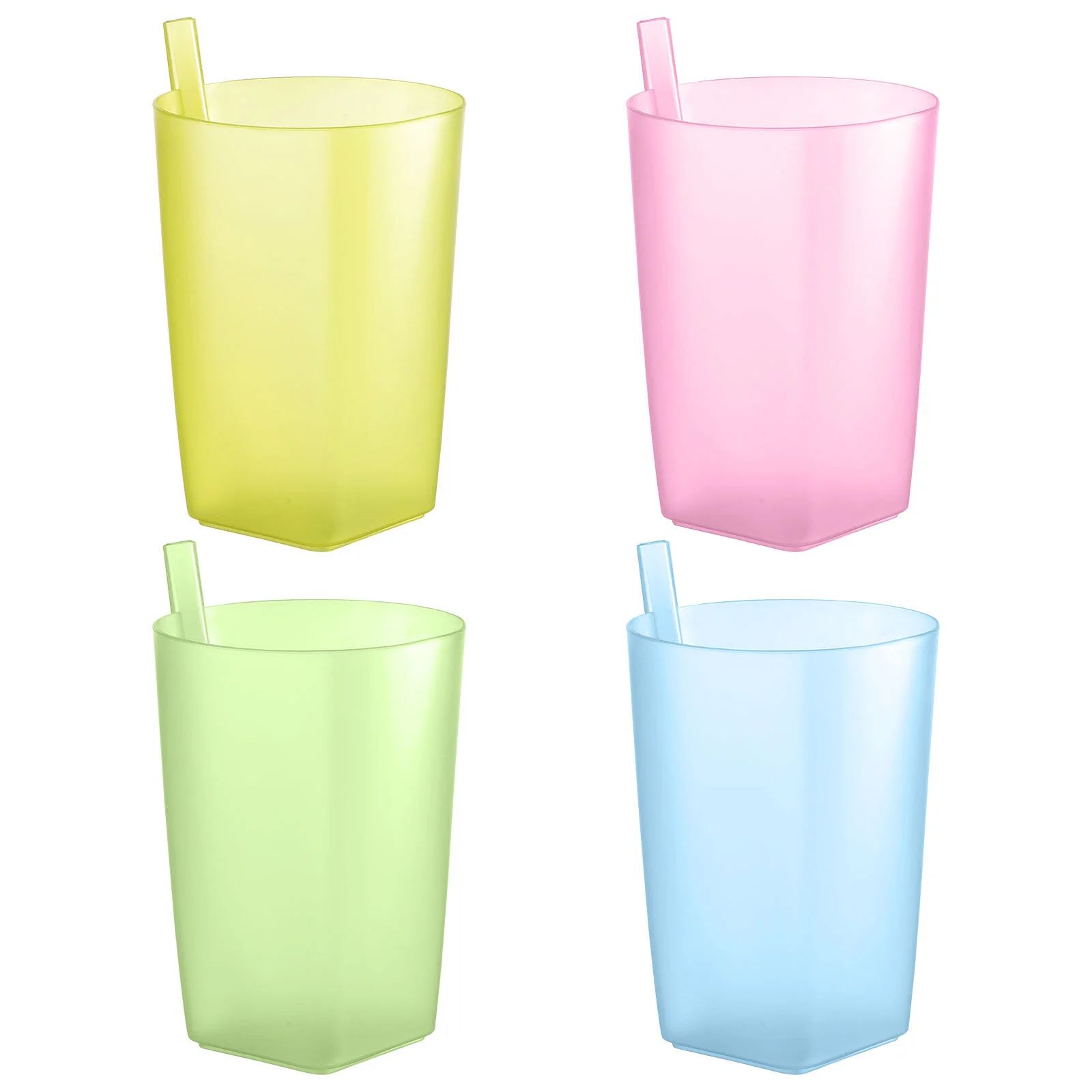 

Kids Sip Cup Silicone Sippy Cups Baby Built-in Toddler Straws Drinking Children Plastic