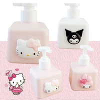 300ml sanrioed hello kitty sub bottle melody kuromi shampoo dispenser shower gel bottles cartoon minnie%c2%a0mouse liquid container