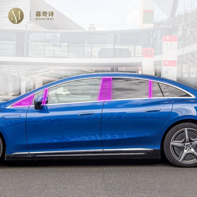 Для Mercedes Benz EQE 350 500 2022-2023 Автомобильная внешняя пленка для кузова B C оконная стойка