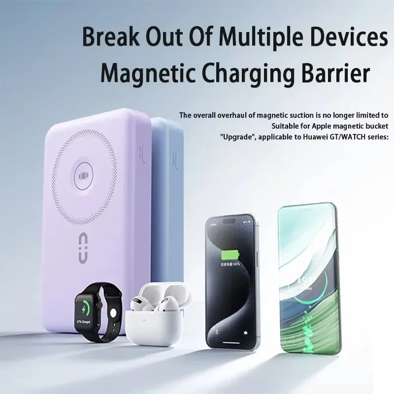 22 5 Вт 20000 мАч быстрая зарядка 15 беспроводная магнитная подставка беспроводной