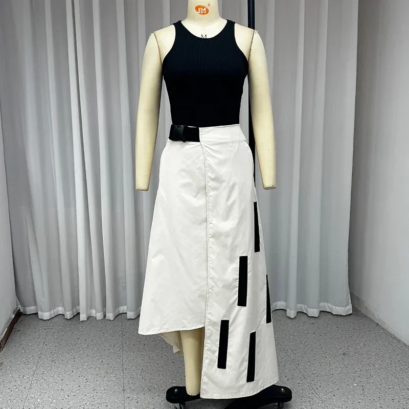 Повседневный модный однотонный пуловер с круглым вырезом жилет нерегулярной