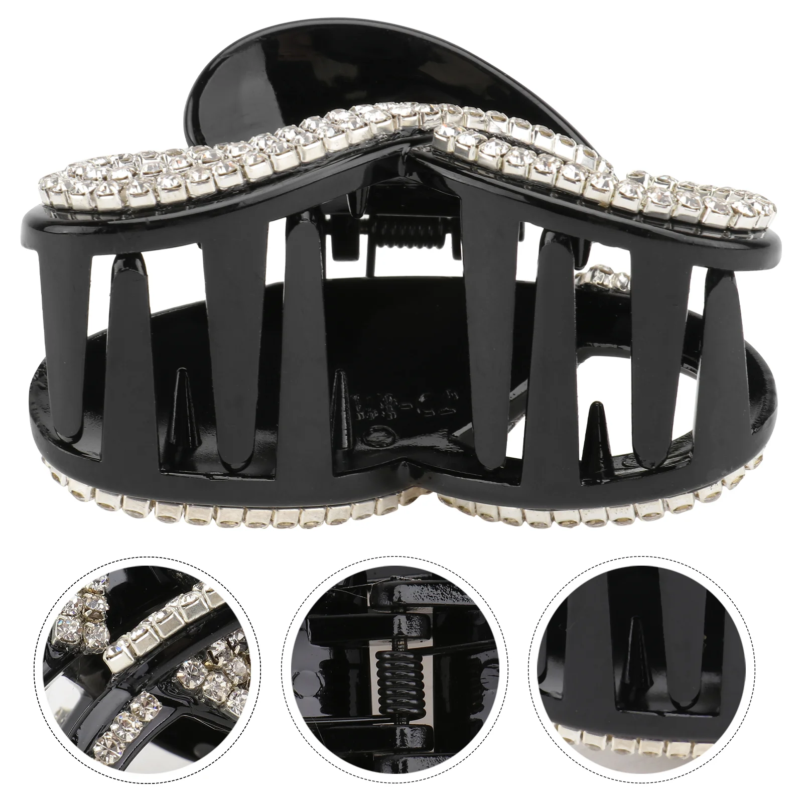 

Rhinestone Hair Clips Hair Claw Clip Hair Clamp Barrettes for Ladies