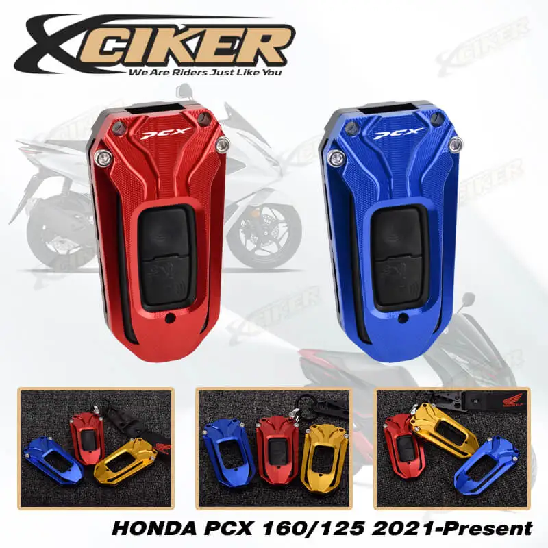 

Honda PCX 160/125 2021 Корпус ключа с дистанционным управлением, алюминиевая крышка ключа с ЧПУ, защитный чехол для смарт-ключа