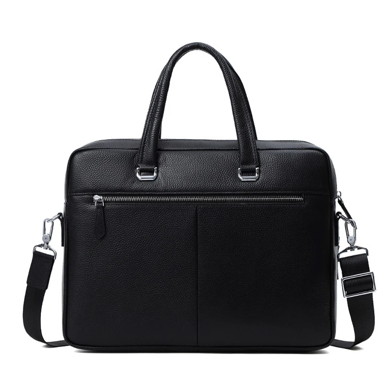 Genuine Leather Men's Bag Handbag 15inch Laptop Bag Large Capacity Men Briefcase Real Cowhide Shoulder Bag Man Business Trip Bag